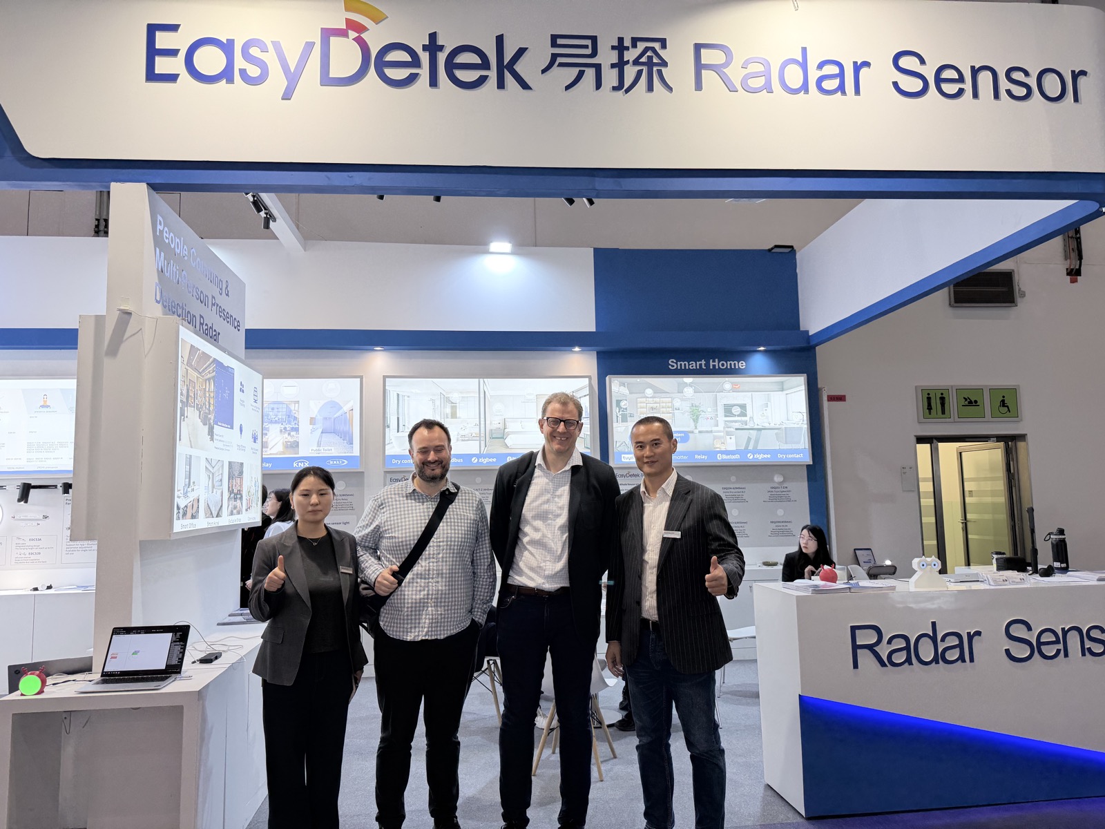EasyDetek team meeting customers at Light + Building 2026