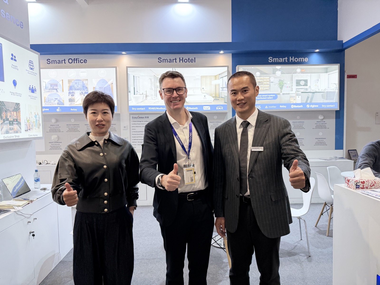 EasyDetek booth and customer visit at Light + Building 2026